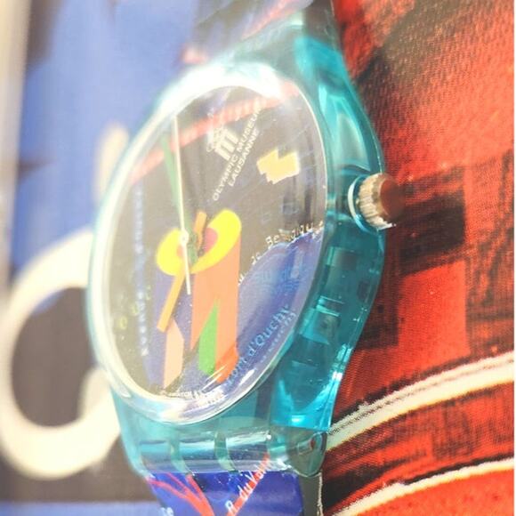Swatch watch LAUSANNE SPECIAL GN161 1996 Olympic Specials New with new battery - Picture 4 of 9